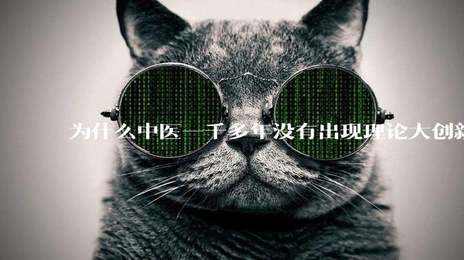 为什么中医一千多年没有出现理论大创新了？
