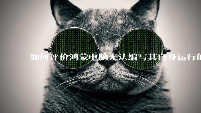 如何评价鸿蒙电脑无法编写其自身运行的程序？
