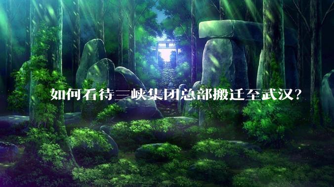 如何看待三峡集团总部搬迁至武汉？