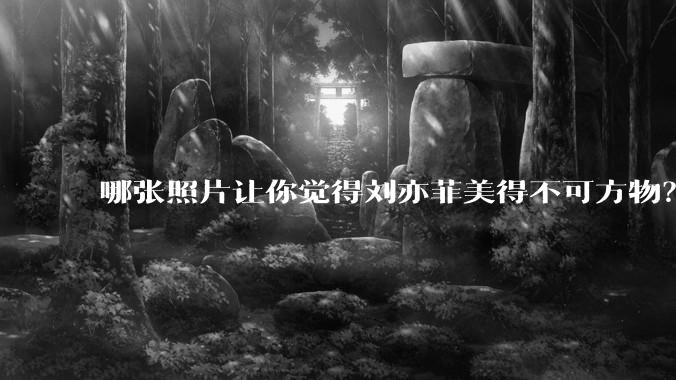 哪张照片让你觉得刘亦菲美得不可方物？